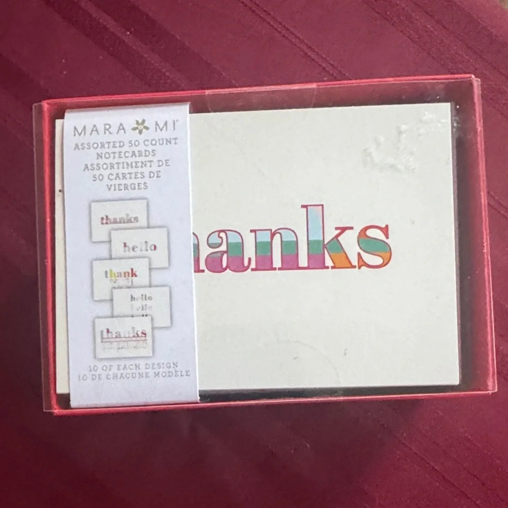 NEW Boxed Thank You Cards - set of 50 cards and envelopes